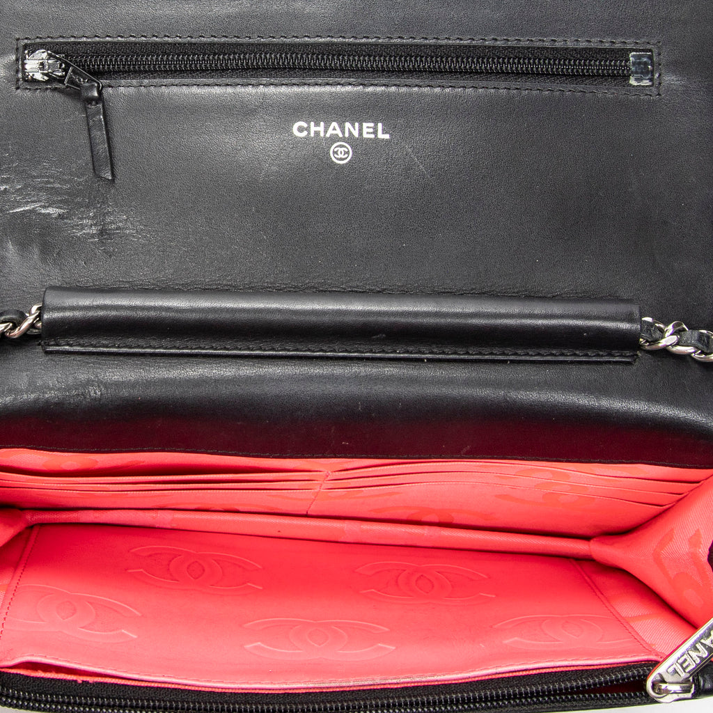 Wallet Cambon Ligne Wallet on Chain Black Quilted Lambskin Leather