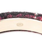 Bracelet CC Tweed Bangle Purple Gold Plated