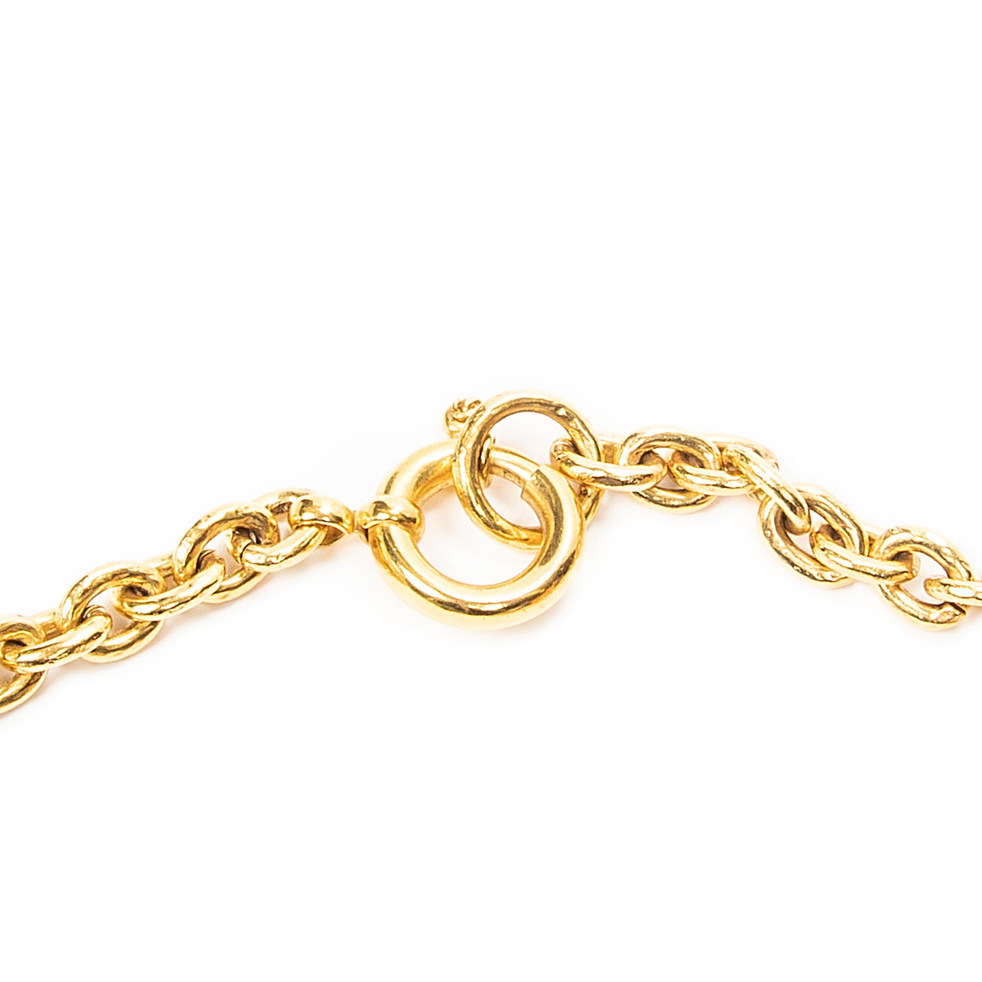 Necklace CC Cross Bell Pendant Necklace Gold Gold Plated