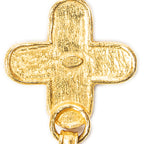 Necklace CC Cross Bell Pendant Necklace Gold Gold Plated