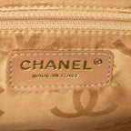 Shoulder Bag CC Wild Stitch Boston Tote Beige Quilted Lambskin Leather