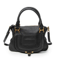 Shoulder Bag Medium Marcie Black Calfskin Leather