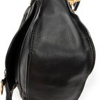 Shoulder Bag Medium Marcie Black Calfskin Leather