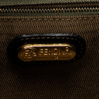 Shoulder Bag Vanity Case Top Handle Brown Zucca Canvas