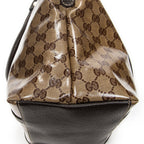 Shoulder Bag Medium GG Charm Top Handle Beige Crystal Coated Canvas