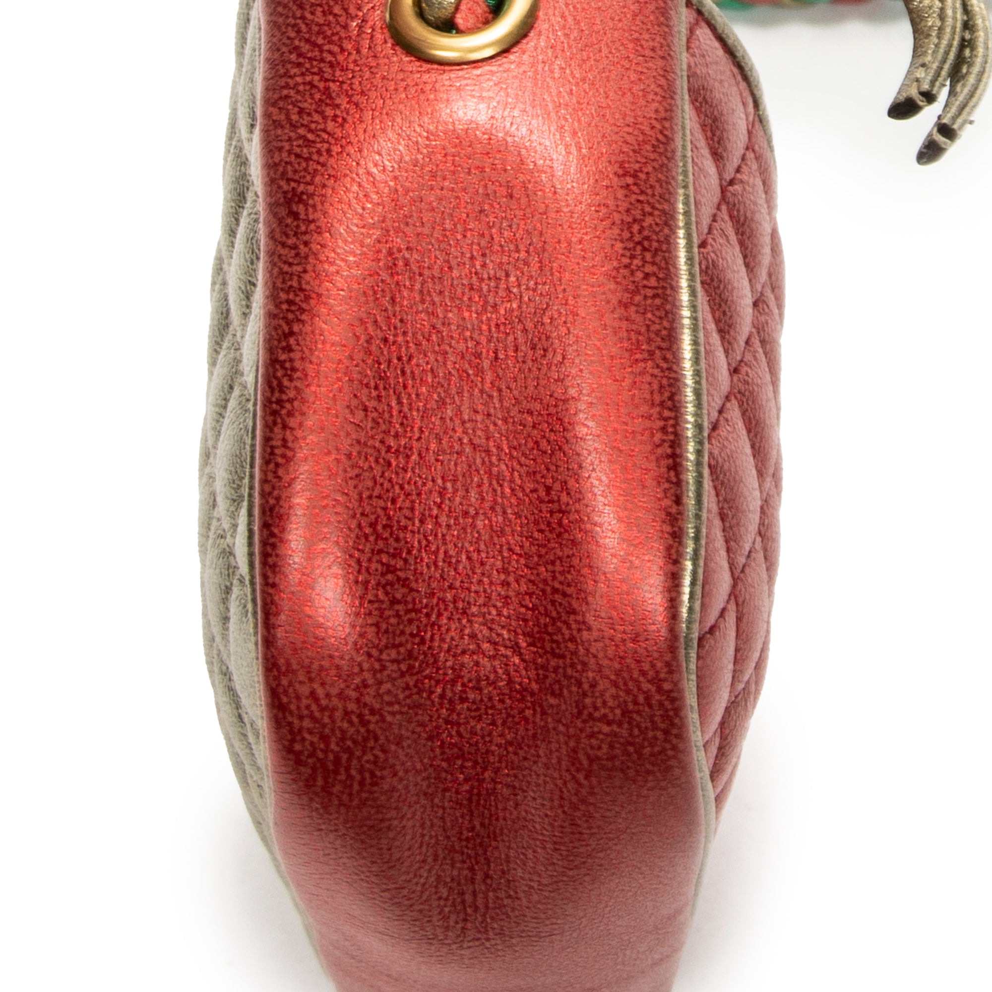 Shoulder Bag Trapuntata Mini Camera Crossbody Red Quilted Calfskin Leather