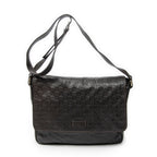 Shoulder Bag Large Flap Messenger Dark Brown Guccissima Leather