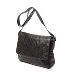 Shoulder Bag Large Flap Messenger Dark Brown Guccissima Leather