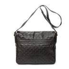 Shoulder Bag Large Flap Messenger Dark Brown Guccissima Leather