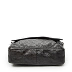 Shoulder Bag Large Flap Messenger Dark Brown Guccissima Leather