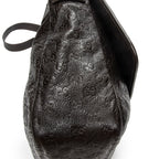 Shoulder Bag Large Flap Messenger Dark Brown Guccissima Leather