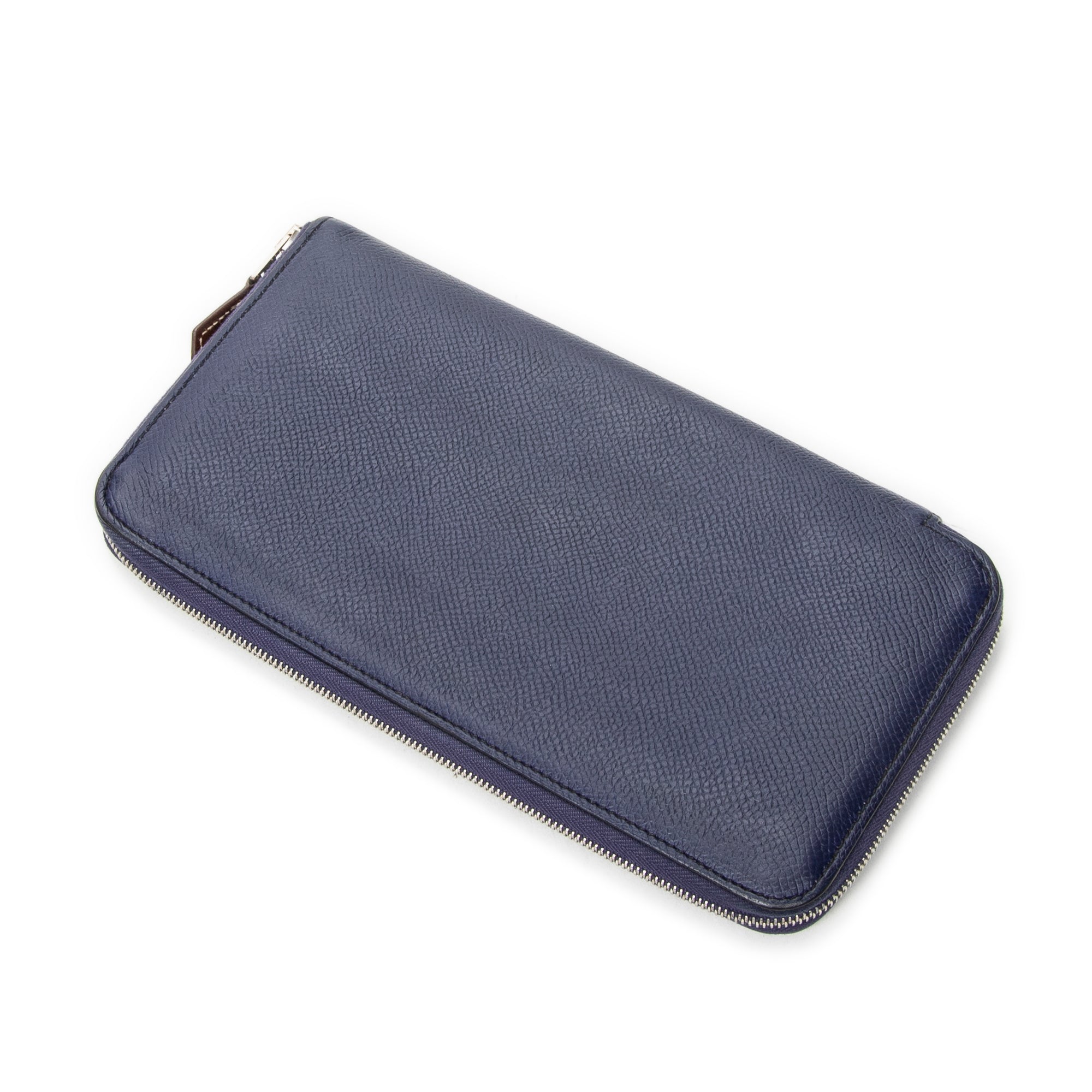 Wallet Azap Silk'In Classique Long Wallet Blue Saphir Epsom Leather
