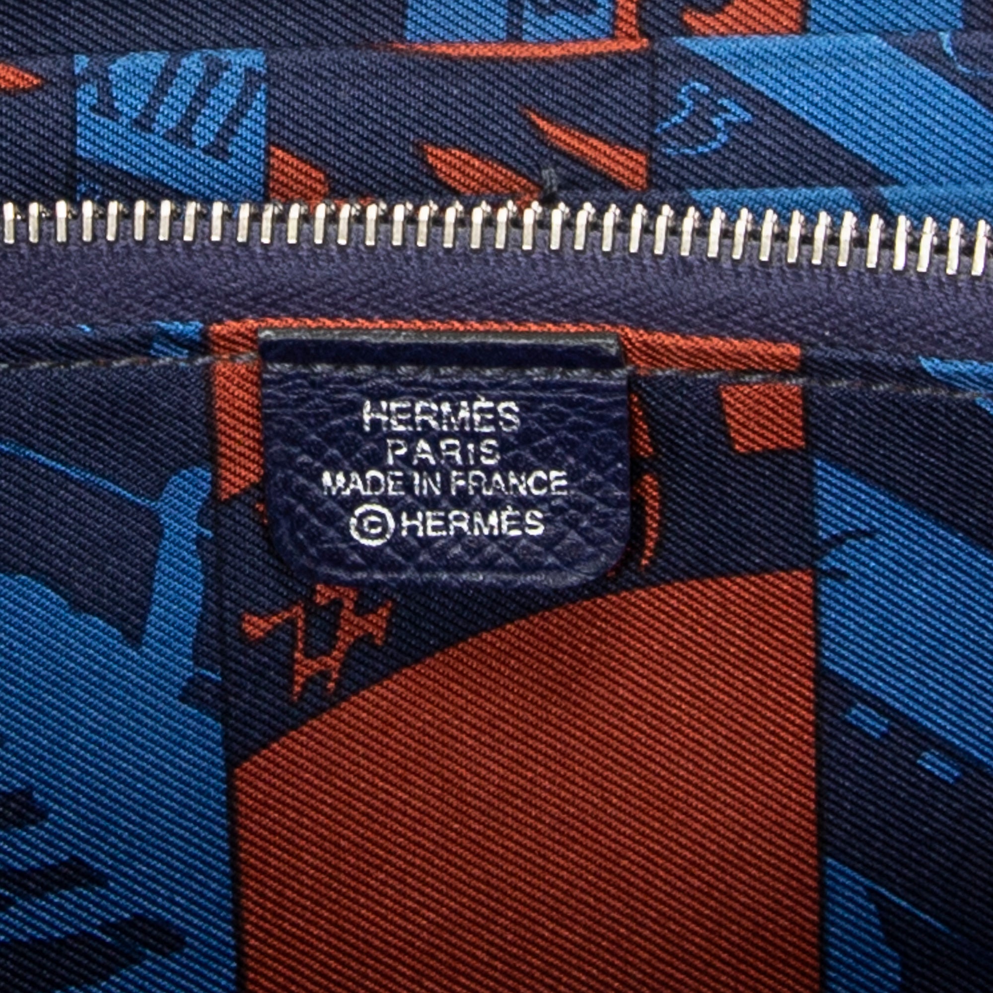 Wallet Azap Silk'In Classique Long Wallet Blue Saphir Epsom Leather