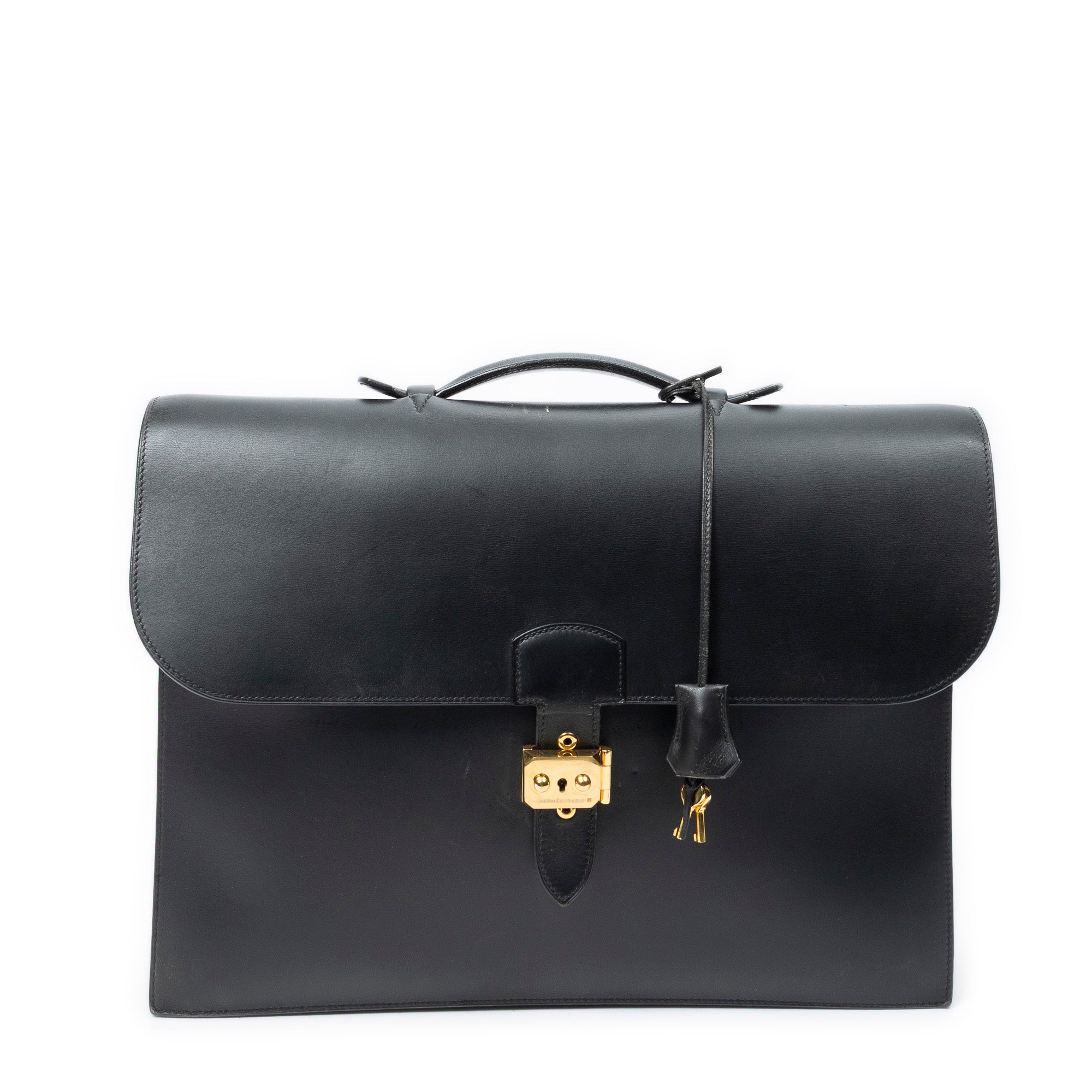 Handbag Sac A Depeches 41 Black Box Leather