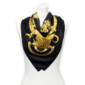 Scarf Scarf Black 100% Twill Silk
