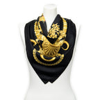 Scarf Scarf Black 100% Twill Silk