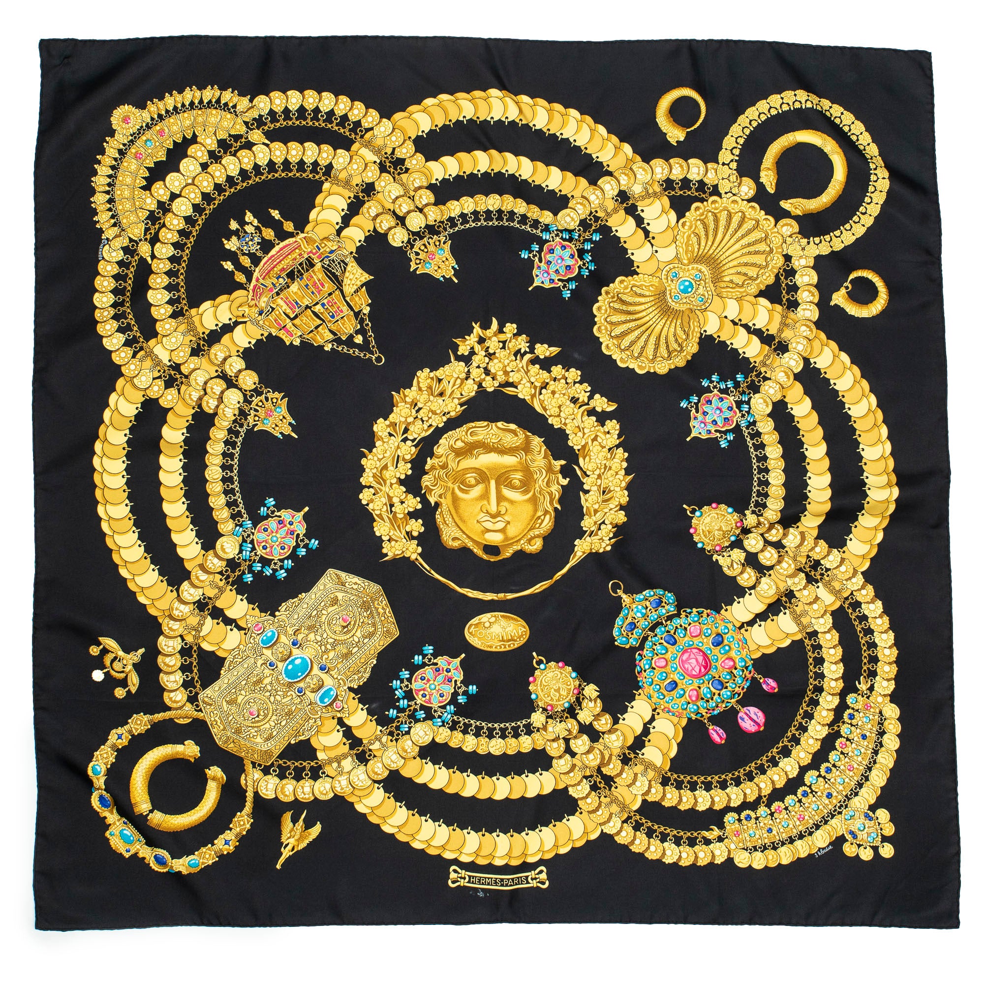 Scarf Scarf Black 100% Twill Silk
