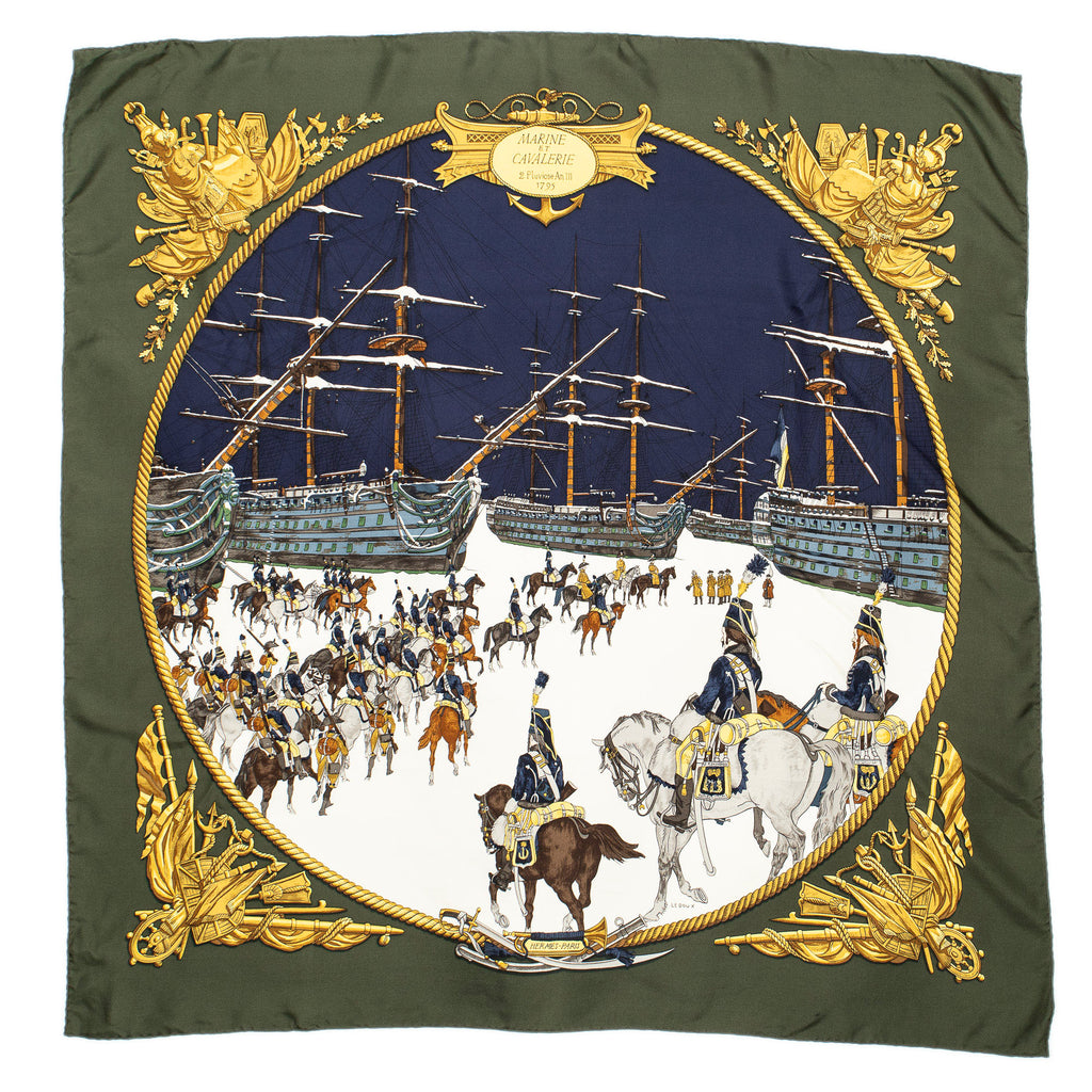 Scarf Scarf Dark Green 100% Twill Silk