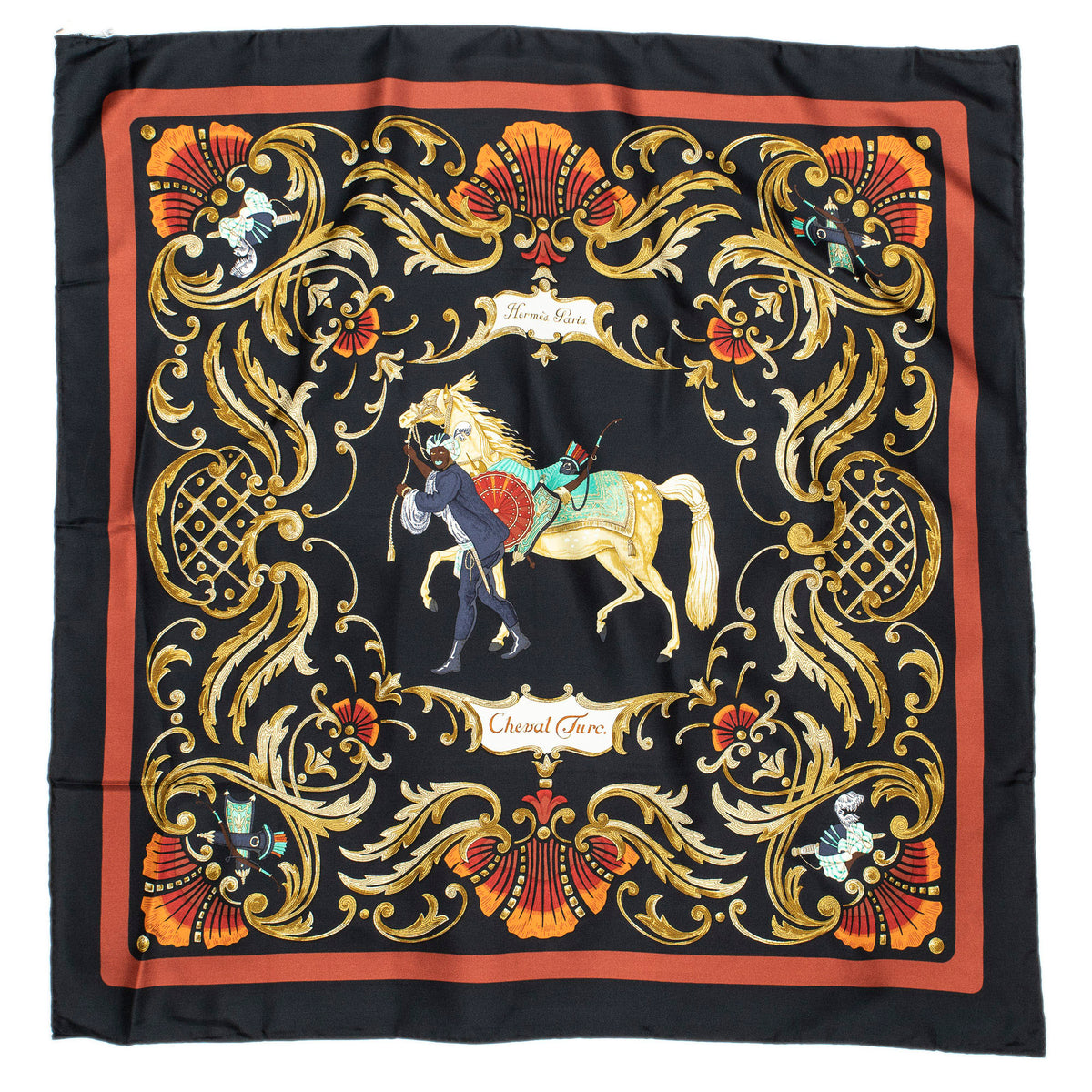 Scarf Scarf Black 100% Twill Silk