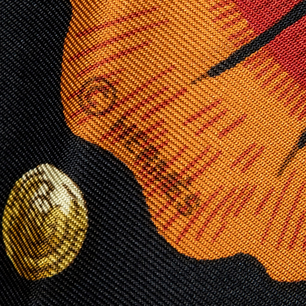 Scarf Scarf Black 100% Twill Silk