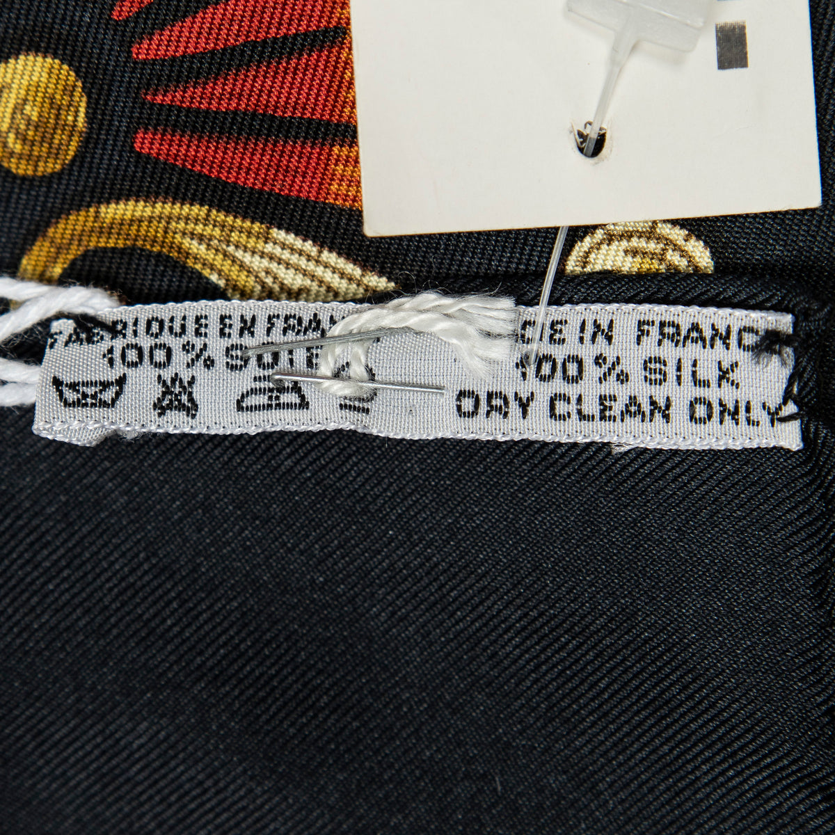 Scarf Scarf Black 100% Twill Silk