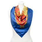 Scarf Scarf Blue 100% Twill Silk