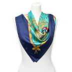 Scarf Scarf Navy 100% Twill Silk