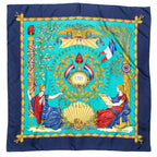 Scarf Scarf Navy 100% Twill Silk