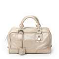 Shoulder Bag Amazona 28 Light Beige Calfskin Leather