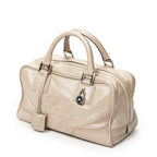 Shoulder Bag Amazona 28 Light Beige Calfskin Leather