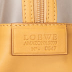 Handbag Vintage Transparent Amazona Tan Vinyl Canvas