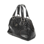 Handbag Vintage Anagram Dome Tote Black Calfskin Leather