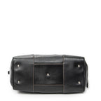 Handbag Vintage Anagram Dome Tote Black Calfskin Leather