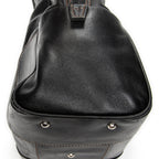 Handbag Vintage Anagram Dome Tote Black Calfskin Leather