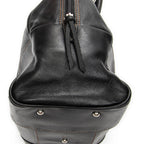 Handbag Vintage Anagram Dome Tote Black Calfskin Leather