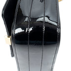 Shoulder Bag Small Vicky Chain Crossbody Black Vertical Quilted Patent Leather
