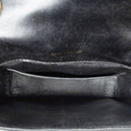 Shoulder Bag Small Vicky Chain Crossbody Black Vertical Quilted Patent Leather