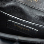 Shoulder Bag Small Vicky Chain Crossbody Black Vertical Quilted Patent Leather