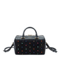 Shoulder Bag Baby Duffle Black Studded Calfskin Leather