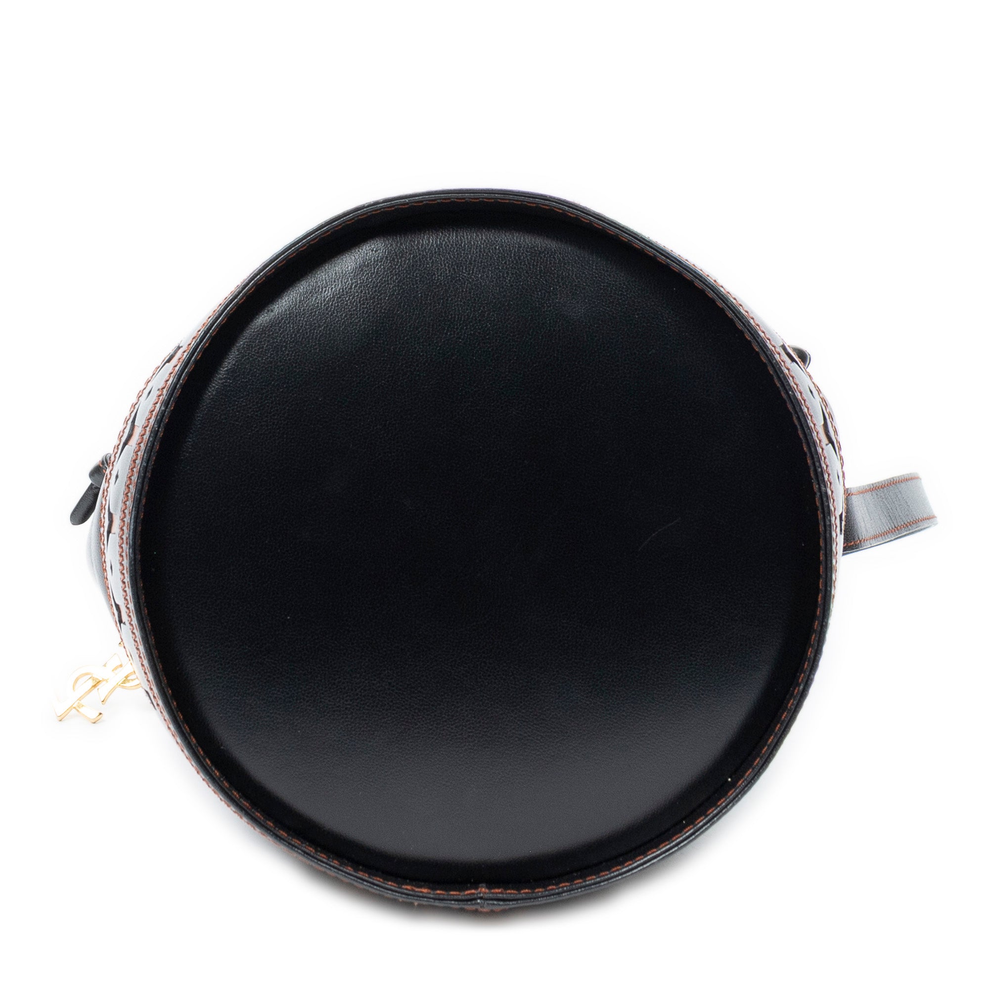 Shoulder Bag Cutout Y Bucket Crossbody Black Cutout Y Leather
