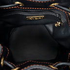 Shoulder Bag Cutout Y Bucket Crossbody Black Cutout Y Leather