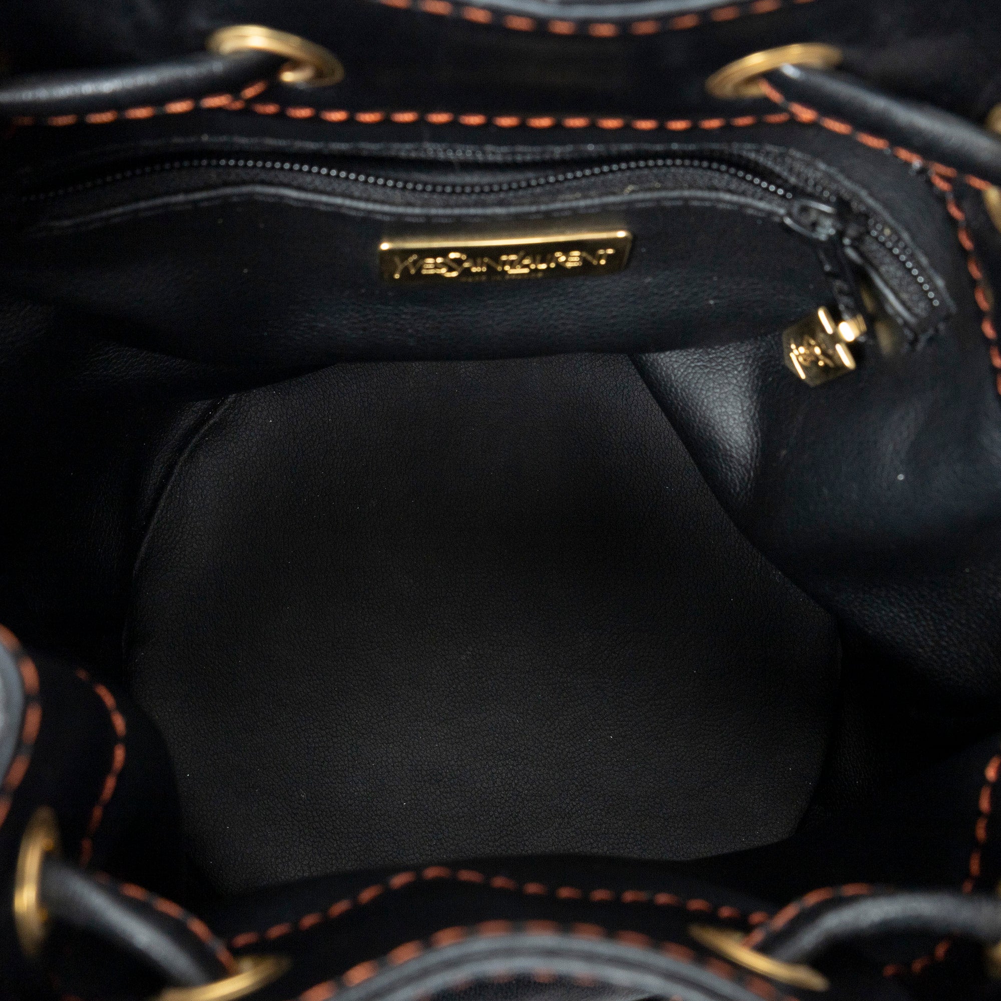 Shoulder Bag Cutout Y Bucket Crossbody Black Cutout Y Leather
