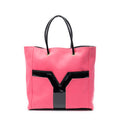Shoulder Bag Lucky Chyc Tote Pink Woven Canvas