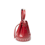 Shoulder Bag Cutout Y Bucket Crossbody Red Cutout Y Leather