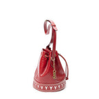 Shoulder Bag Cutout Y Bucket Crossbody Red Cutout Y Leather