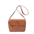 Shoulder Bag Vintage Flap Messenger Brown Grained Leather