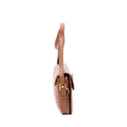 Shoulder Bag Vintage Flap Messenger Brown Grained Leather