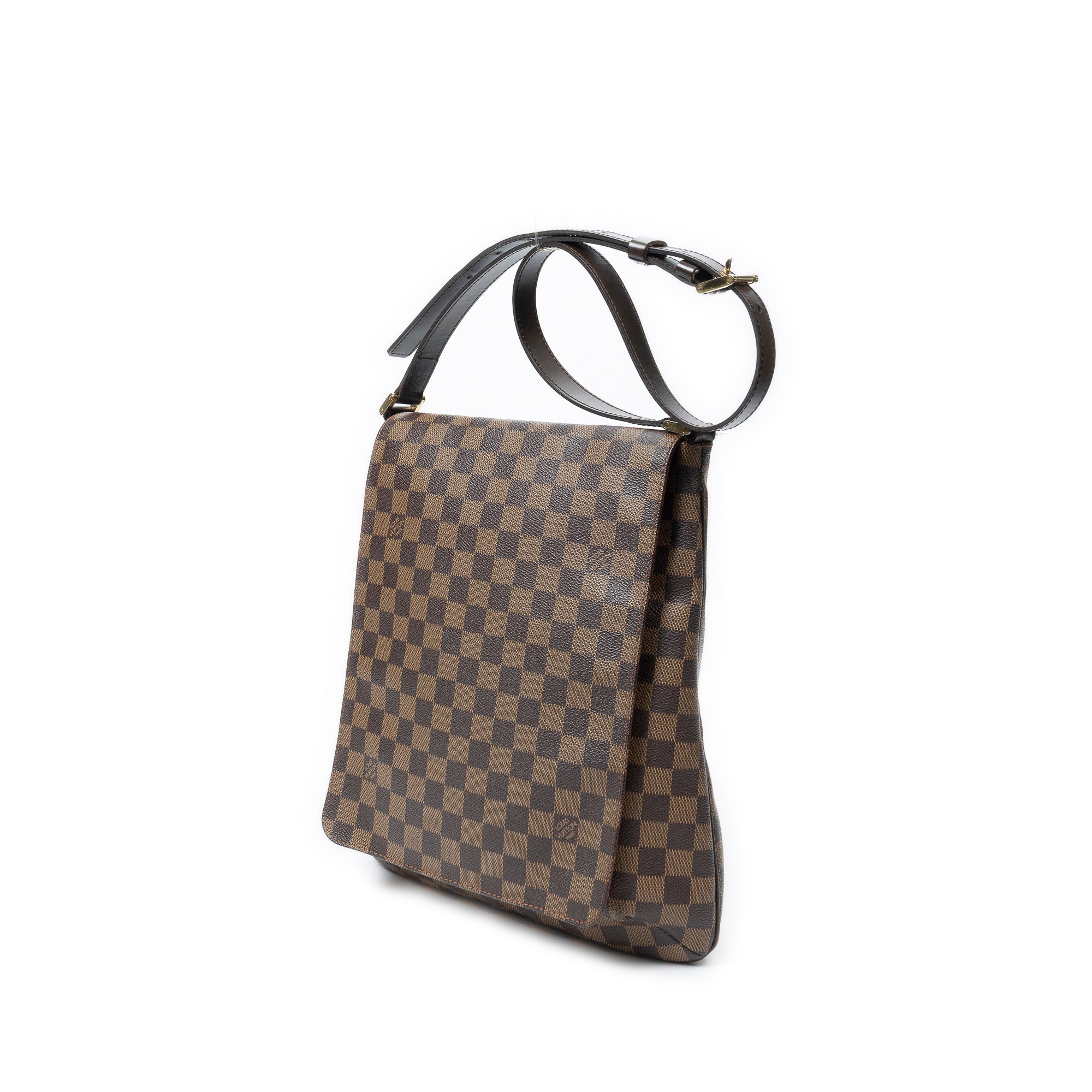 Shoulder Bag Musette Brown Damier Ebene