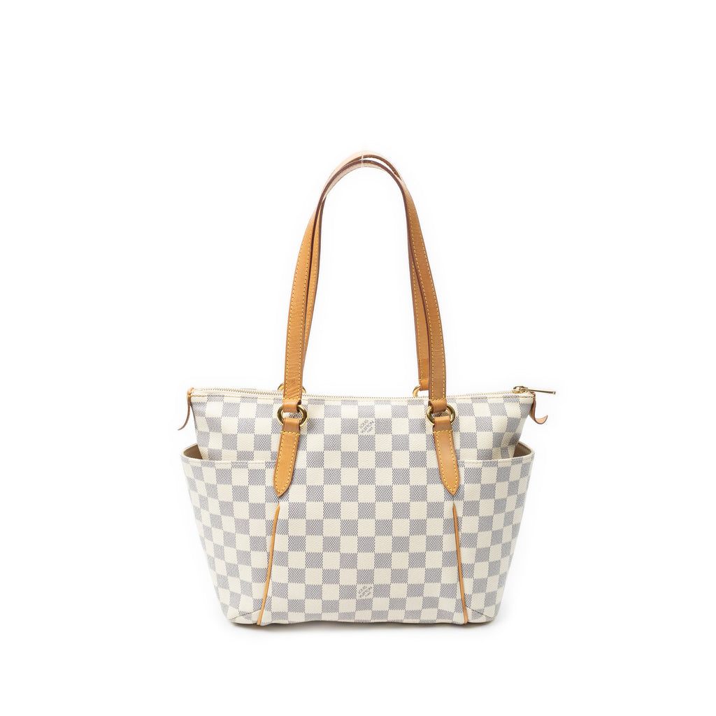 Shoulder Bag Totally PM Ivory Damier Azur