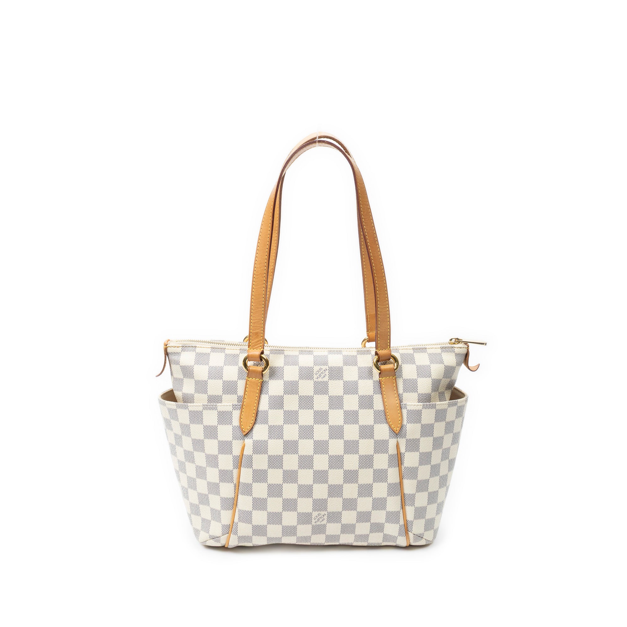 Shoulder Bag Totally PM Ivory Damier Azur